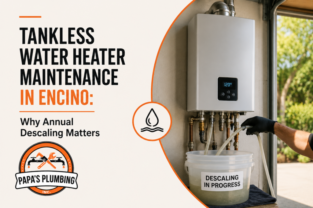 tankless water heater maintenance encino